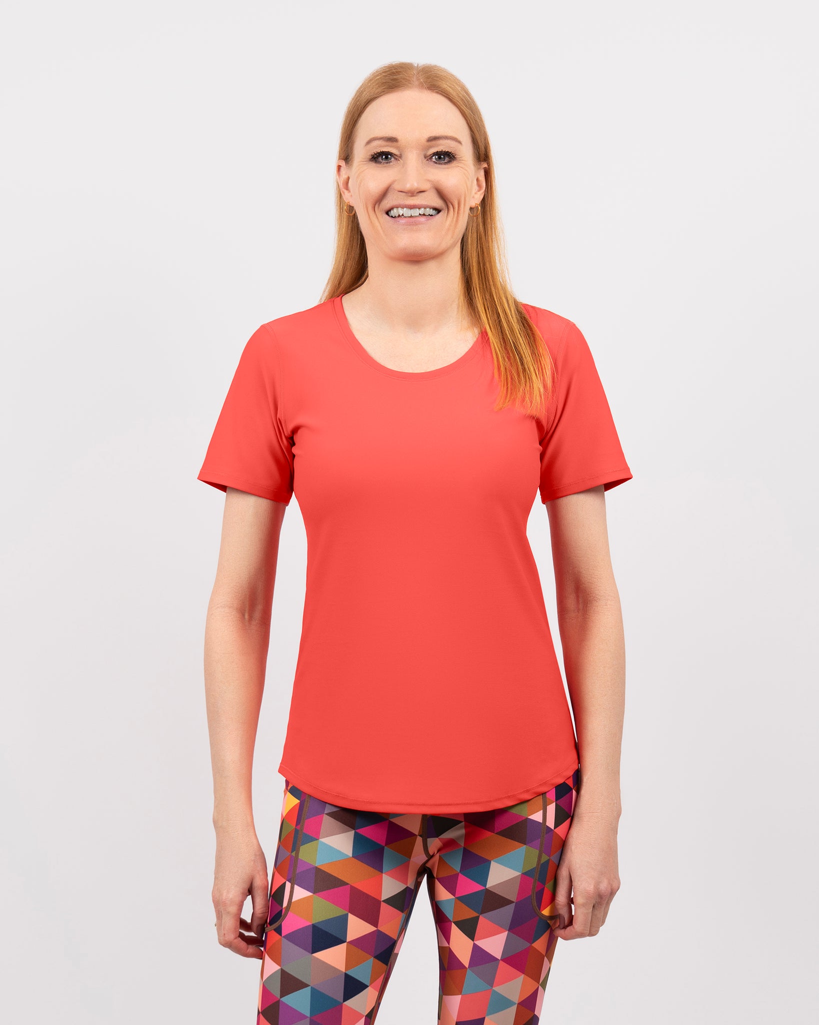 Vigga Fitted Peach T-shirt - Huabo