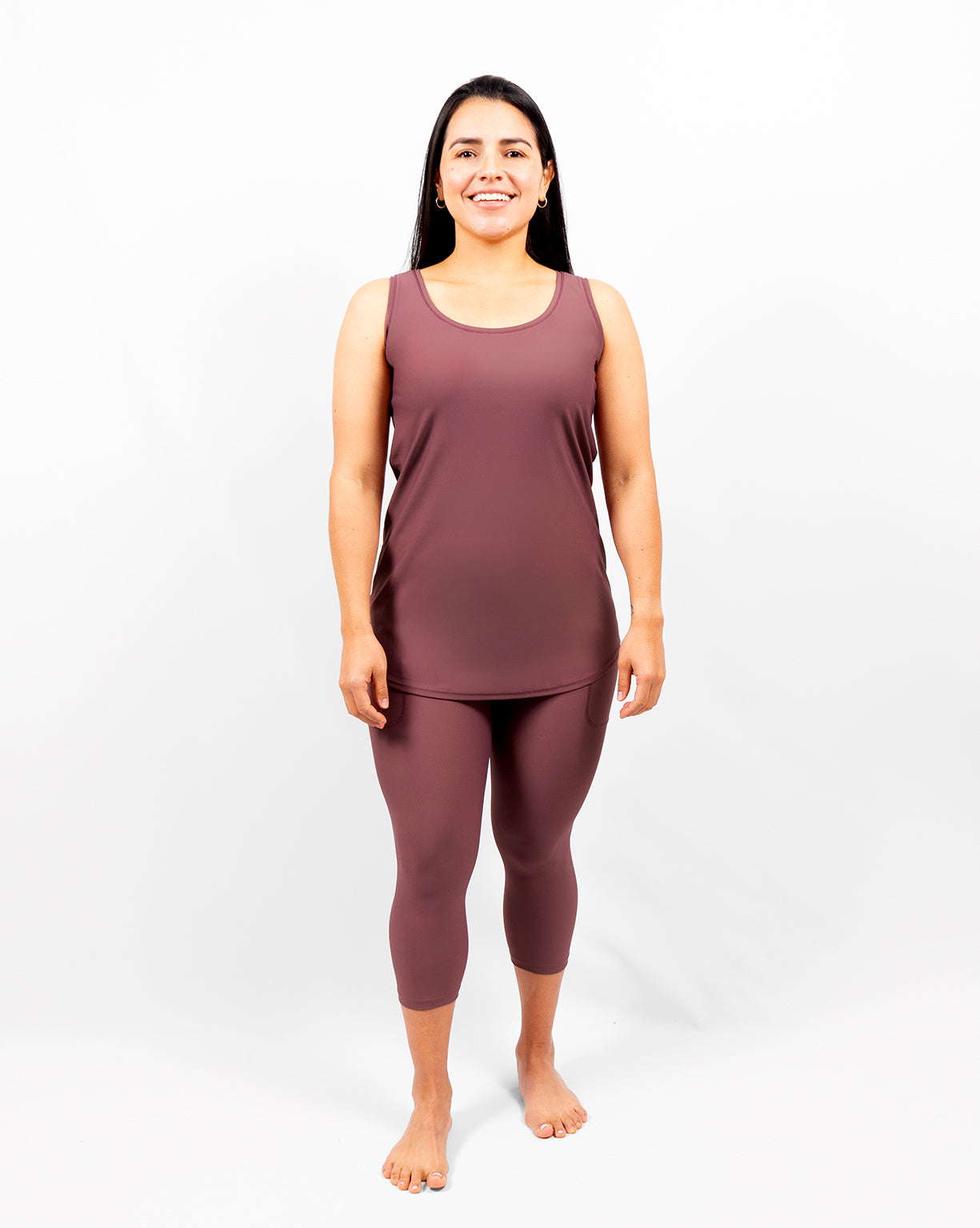 Vigga Fitted Dusty Rose Top - Extra Length