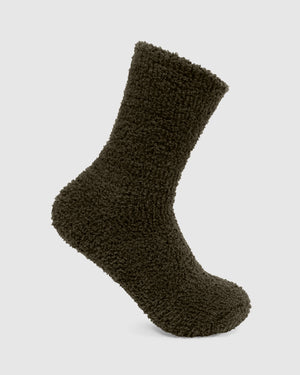 Winnie Deep Olive Cozy Socks 2-Pack