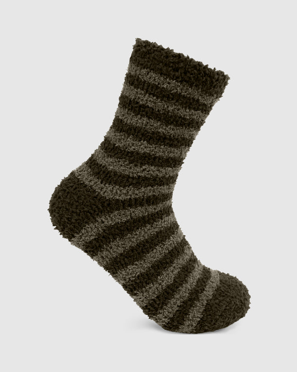 Winnie Deep Olive Cozy Socks 2-Pack