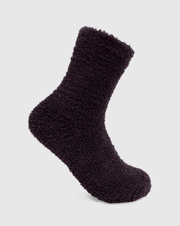 Winnie Deep Plum Cozy Socks 2-Pack