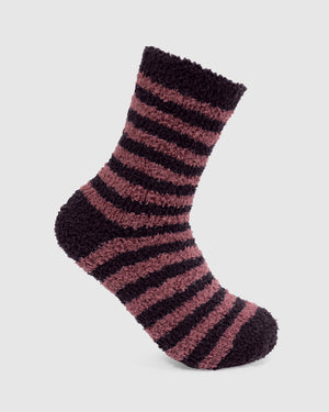Winnie Deep Plum Cozy Socks 2-Pack