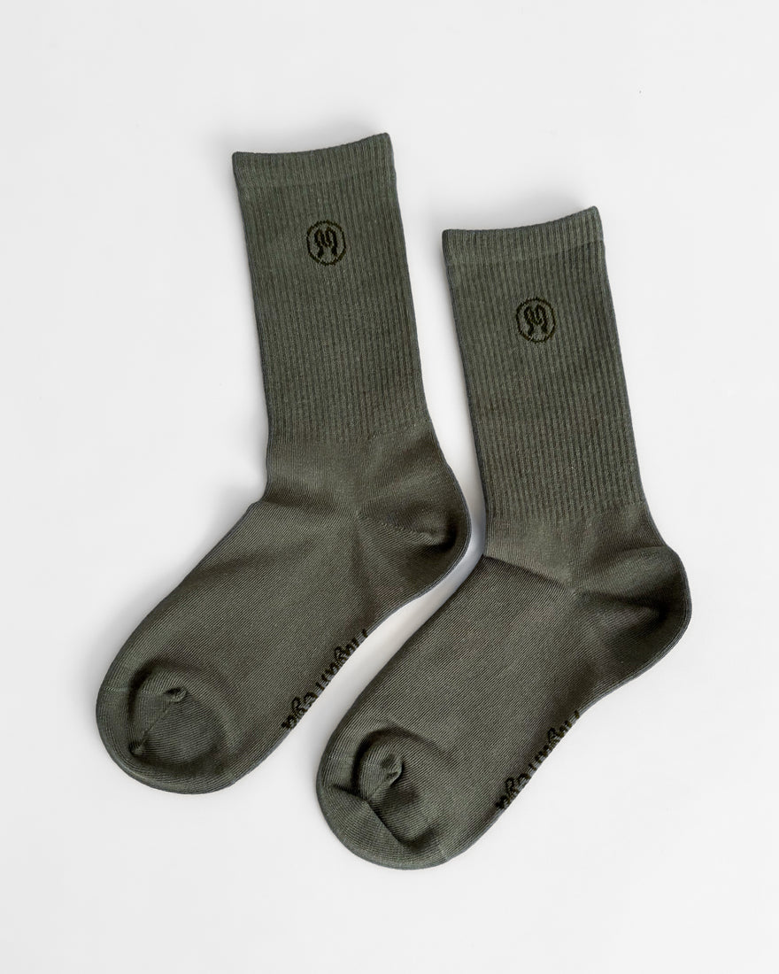 Zoe Dusty Green Socks