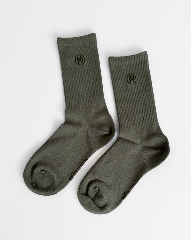 Zoe Dusty Green Socks