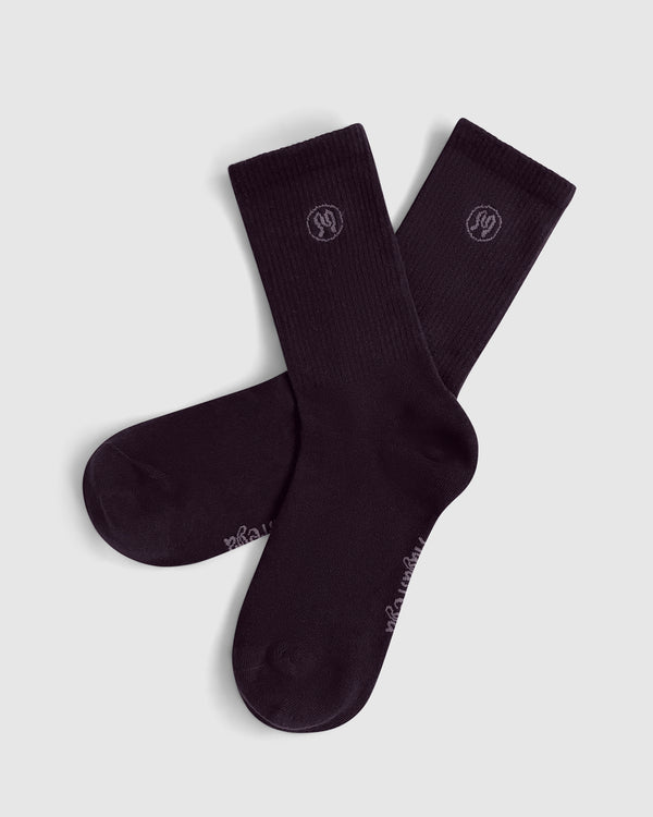 Zoe Deep Plum Socks