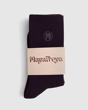 Zoe Deep Plum Socks