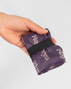 Ada Deep Plum Shopping Bag